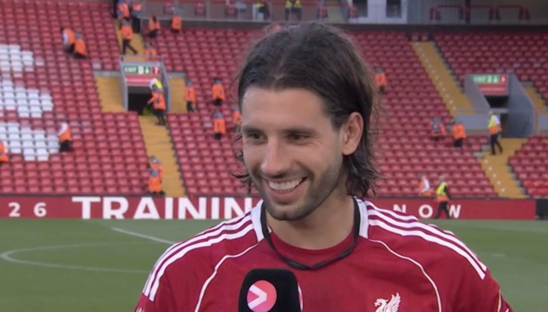 世界赛注册-索博谈任意球破门：之前都是阿诺德在踢，现在我终于有机会了